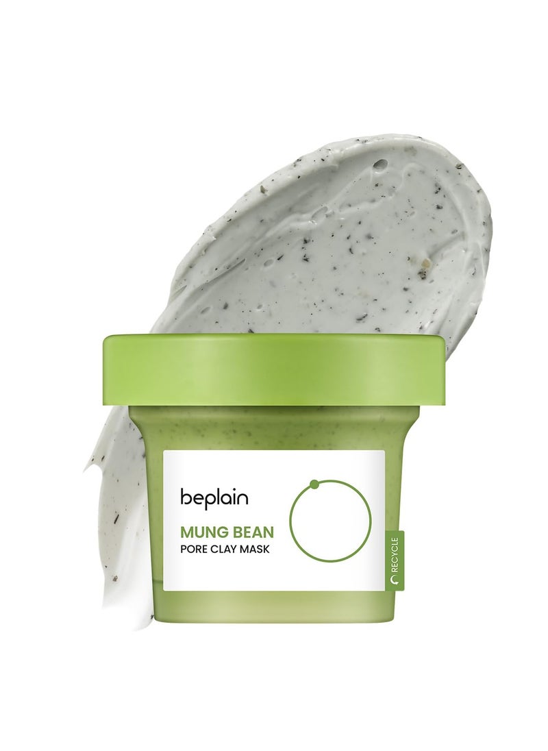 beplain Mung Bean Pore Clay mask 405 fl oz 120ml  Wash off mask for Blackhead  Whitehead care  Cleanse and visibly tighten pores  Collab with Youtuber LeoJ  Korean Clay Mask  kbeauty