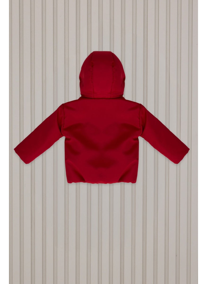 Us Polo Baby Boy Infant Coat USB2193 Red