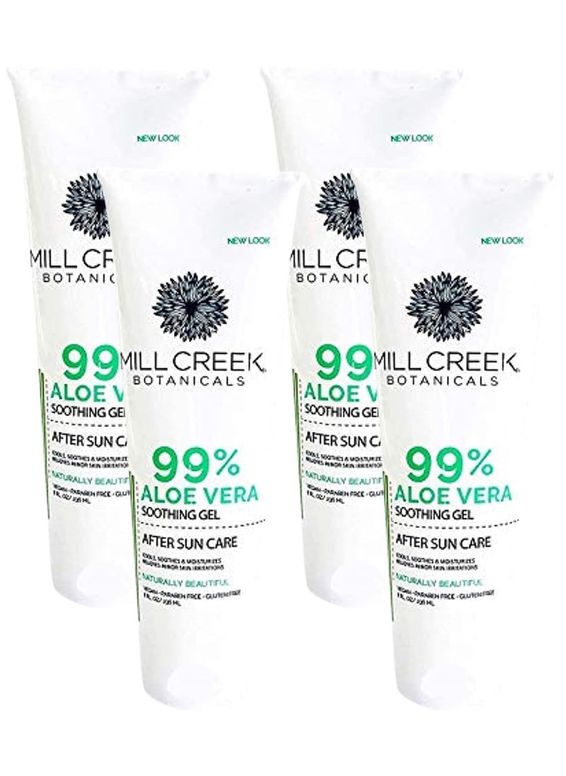 MILL CREEK Aloe Vera Gel 8 Ounce Pack of 4