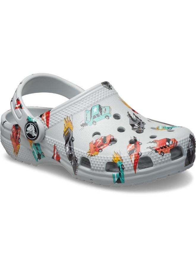 Toddlers Classic Race Cars Graphic Clog
