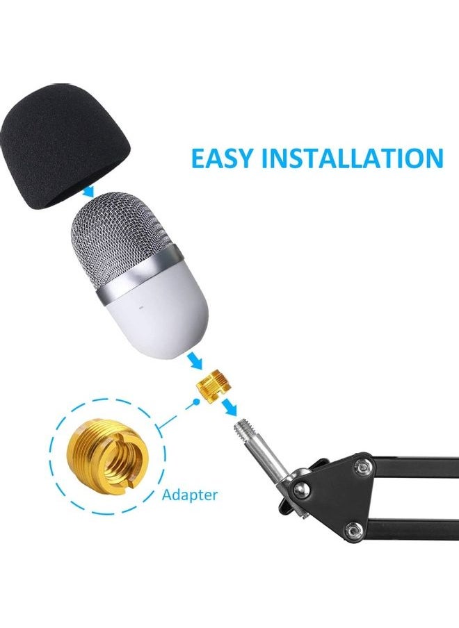 Adjustable Mini Boom Arm Stand with Pop Filter