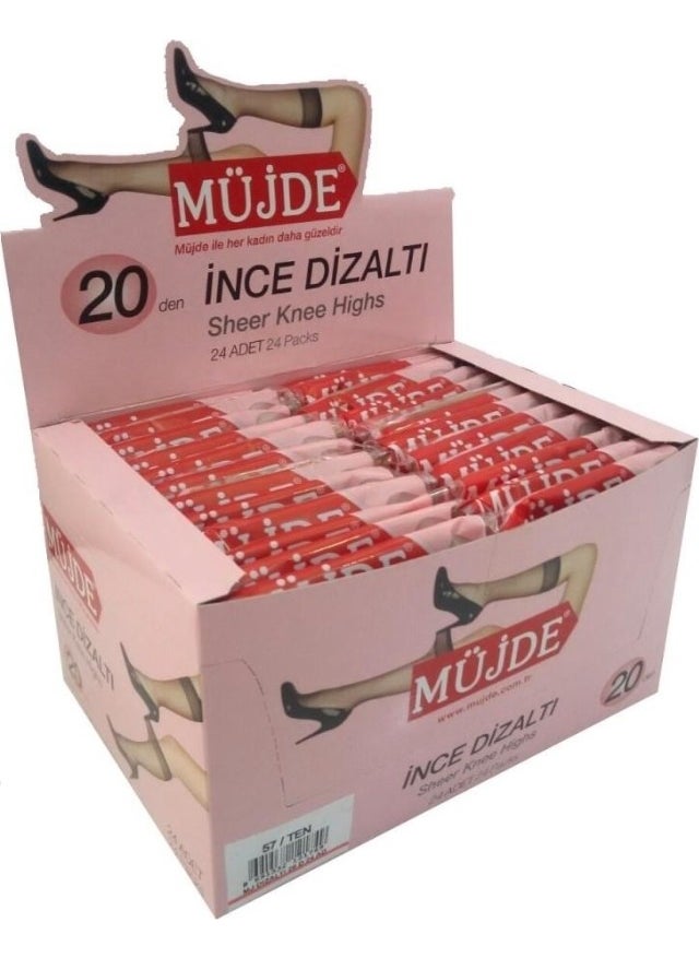 Good News 20 Den Thin Knee Socks 24 Pieces