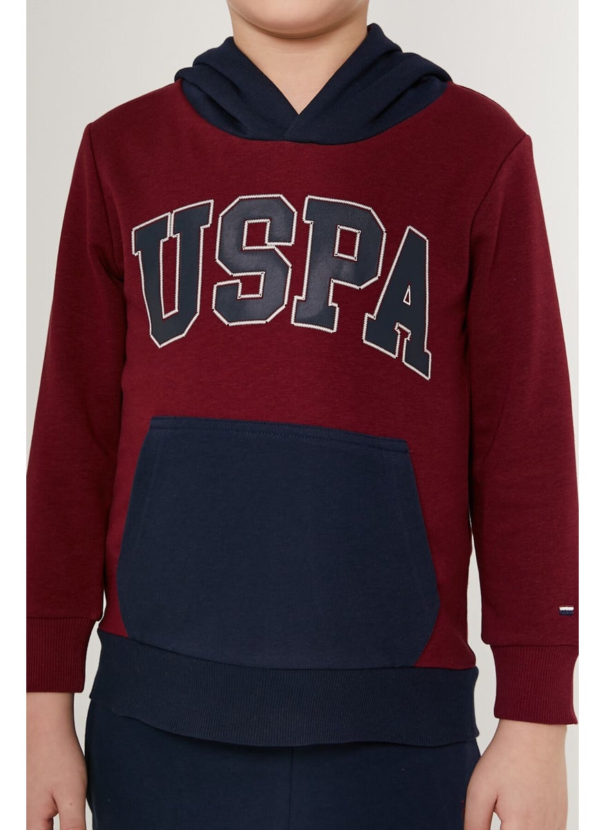 BASE. Polo Assn. Pocket Suit Claret Red Boy's Tracksuit Set