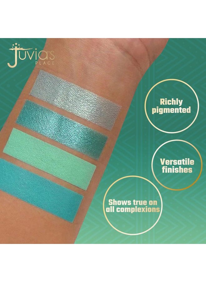 Rebel Quad Mint Eyeshadow Palette - Shades of 4, Professional Eye Makeup, Pigmented Eyeshadow Palette, Makeup Palette for Eye Color & Shine, Pressed Eyeshadow Cosmetics