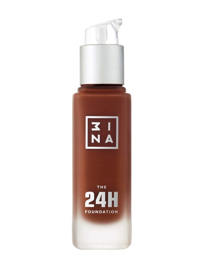 The 24H Foundation 675-24H Long-Wearing Formula - Medium To High Buildable Coverage - Smooth Matte Finish - Expanded Shade Selection - Waterproof, Cruelty Free, Vegan Makeup - 1.01 Oz