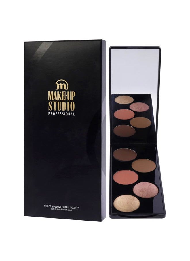 Shape and Glow Cheek Palette - Peach by Make-Up Studio for Women - 1 Pc Makeup