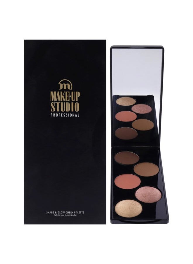 Shape and Glow Cheek Palette - Peach by Make-Up Studio for Women - 1 Pc Makeup