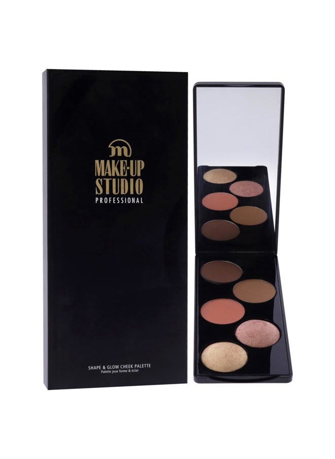 Shape and Glow Cheek Palette - Peach by Make-Up Studio for Women - 1 Pc Makeup