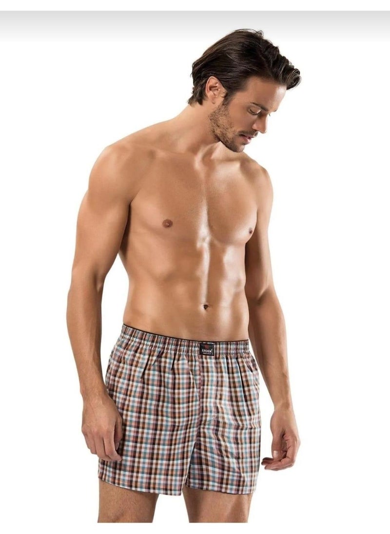 1440 Men's Patterned Poplin Boxer 3 Pieces