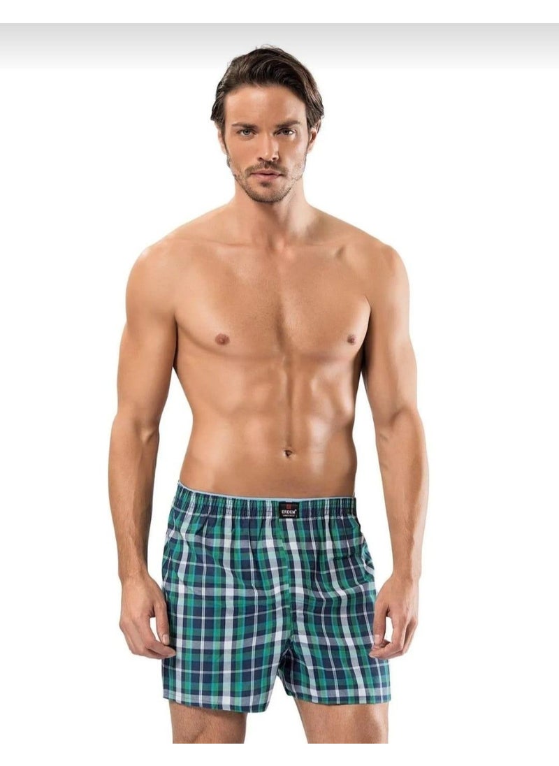 1440 Men's Patterned Poplin Boxer 3 Pieces