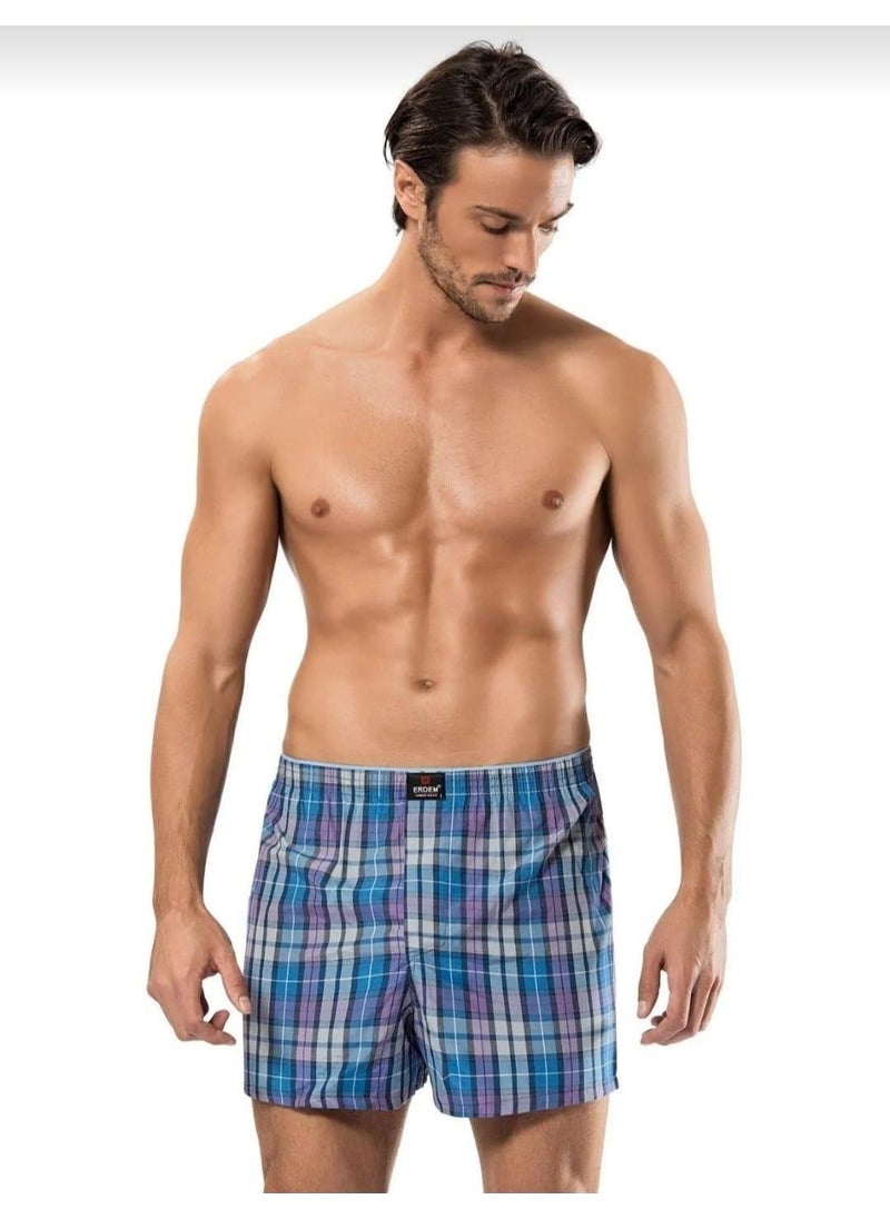 1440 Men's Patterned Poplin Boxer 3 Pieces
