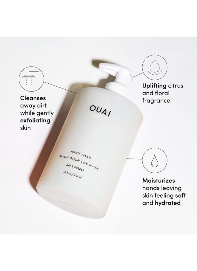 Hand Wash Refill - Liquid Hand Soap with Jojoba, Avocado, & Rose Hip Oil for Replenished Skin - Gentle Exfoliating Bathroom + Kitchen Hand Soap (32 Fl Oz)