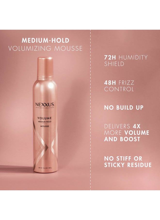 Volumizing Foam Hair Mousse, Volume Volumizing Mousse, Hair Styling Mousse, Pink, 10.6 Ounce (Pack of 1)