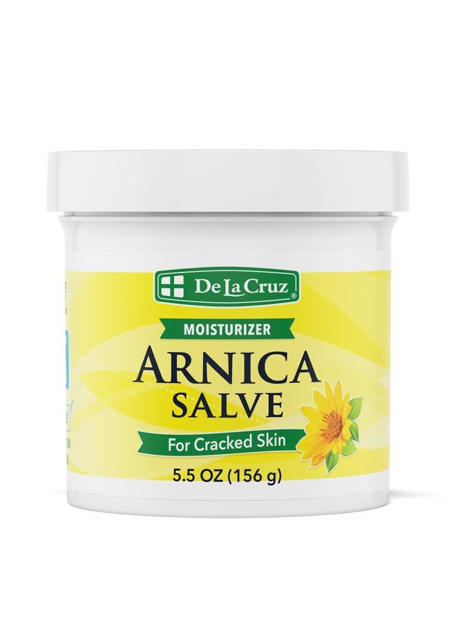 Arnica Salve, Foot Cream for Dry and Cracked Feet and Moisturizing Hand Salve for Dry Hands, 24 Hour Moisture for Dry and Rough Skin - JUMBO SIZE 5.5 OZ