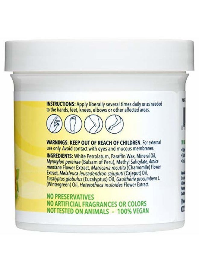 Arnica Salve, Foot Cream for Dry and Cracked Feet and Moisturizing Hand Salve for Dry Hands, 24 Hour Moisture for Dry and Rough Skin - JUMBO SIZE 5.5 OZ