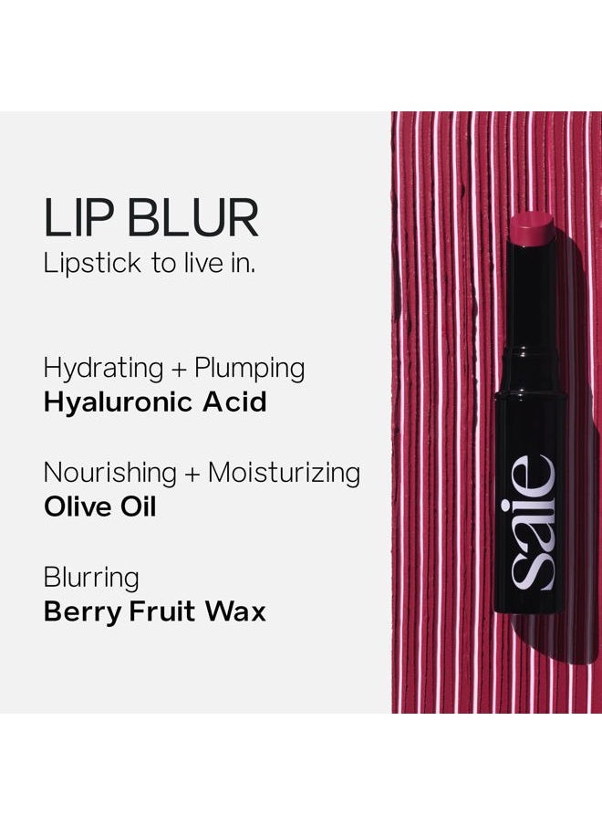 Lip Blur Soft Matte Lipstick - Long Lasting Lipstick with Hydrating, Buildable Coverage - Enriched with Hyaluronic Acid + Softening Jojoba to Nourish Lips - Dada (0.07 oz)