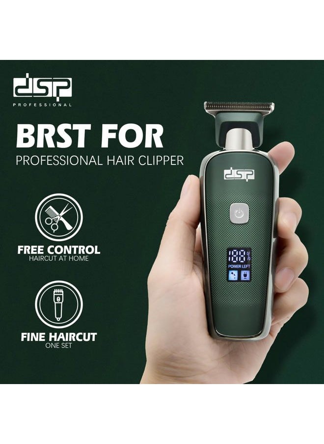 ® Mini Hair Trimmer for Men Electric Balding Clippers Zero Gapped Mustache Trimmer with 1-3mm Limit Combs, USB Type-C (Green)