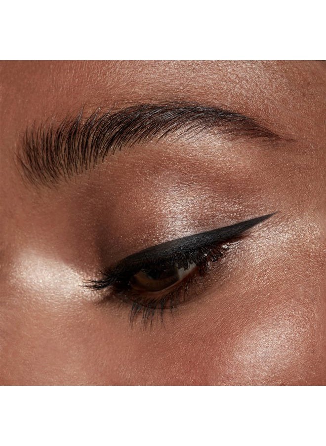Waterproof Liquid Eye Liner, Stay All Day Makeup with Fine Brush Tip Lasting Satin Finish, Smudge-Proof & Transfer-Resistant