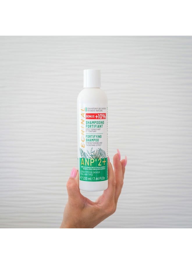 Sulfate-Free Fortifying Shampoo with ANP2+ for Strong, Shiny Hair – Restores Volume, Suppleness, and Resistance to Dull, Weak, and Tired Hair – Ideal for All Hair Types and Hair Loss