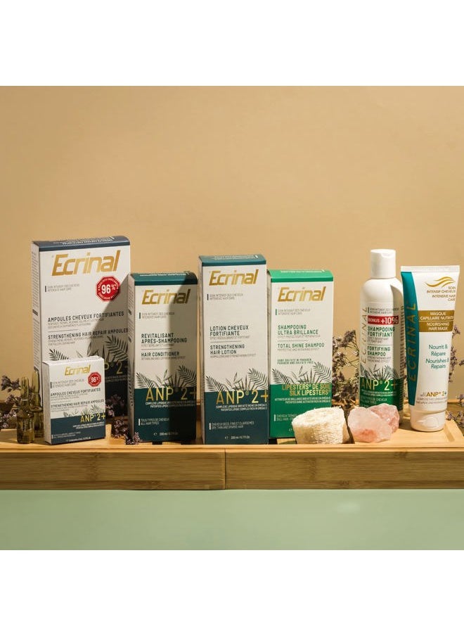 Sulfate-Free Fortifying Shampoo with ANP2+ for Strong, Shiny Hair – Restores Volume, Suppleness, and Resistance to Dull, Weak, and Tired Hair – Ideal for All Hair Types and Hair Loss