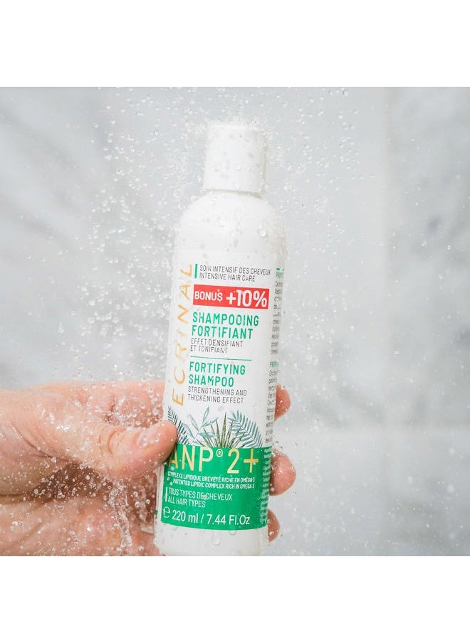 Sulfate-Free Fortifying Shampoo with ANP2+ for Strong, Shiny Hair – Restores Volume, Suppleness, and Resistance to Dull, Weak, and Tired Hair – Ideal for All Hair Types and Hair Loss