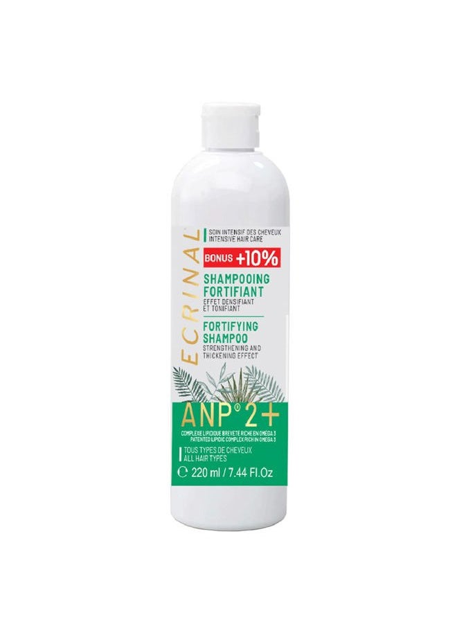 Sulfate-Free Fortifying Shampoo with ANP2+ for Strong, Shiny Hair – Restores Volume, Suppleness, and Resistance to Dull, Weak, and Tired Hair – Ideal for All Hair Types and Hair Loss