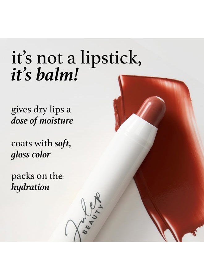 It's Balm Tint of Color Lip Balm - Brown Sugar | Hydrating Lip Color with Vitamin E Core | Natural Gloss Finish | Vegan & Cruelty-Free