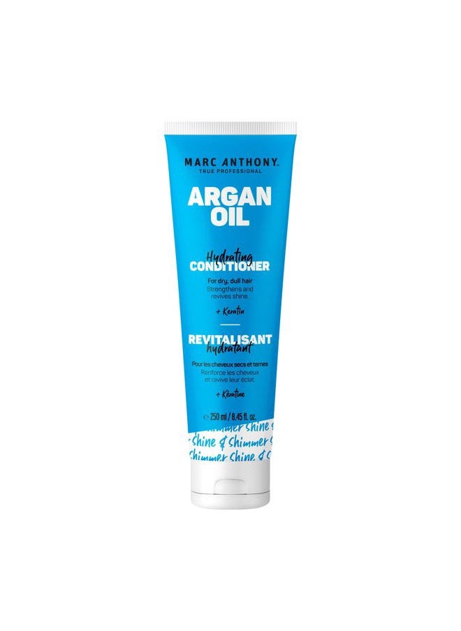 Argan Oil Conditioner with Keratin - Moisturizing & Hydrating for Dry, Dull Hair - Repairs, Strengthens & Revives Shine with Nourishing Argan Oil of Morrocco - Sulfate Free & Paraben Free