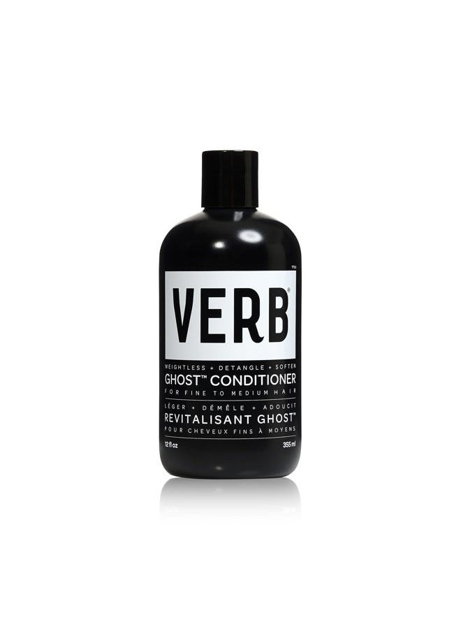 Ghost Conditioner, 12 fl oz- Infused with Moringa Oil -Moisturizes Fine and Weighed Down Hair - Vegan, No Parabens or Harmful Sulfates