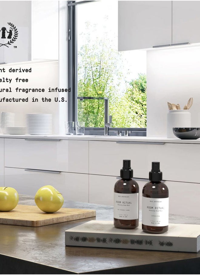 Room Ritual - Aromatic and Relaxing Room Mist, 4 oz, Infused with Natural Essential Oils - Aloe + Eucalyptus + Lavender, 2 Pack