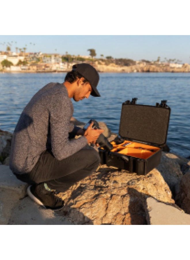 Vault - V300 Multi-Purpose Hard Case with Padded Dividers for Camera, Drone, Equipment, Electronics, and Gear (Black)