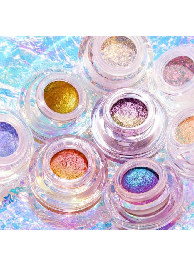 Chameleon Cream Eyeshadow,Intense Color Shifting Creamy Eye Shadows,Highly Pigmented Metallic,Shimmer,Multi-Reflective Finishes,Neon Desert