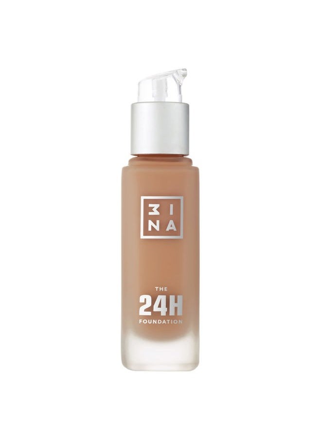 The 24H Foundation 615-24H Long-Wearing Formula - Medium To High Buildable Coverage - Smooth Matte Finish - Expanded Shade Selection - Waterproof, Cruelty Free, Vegan Makeup - 1.01 Oz