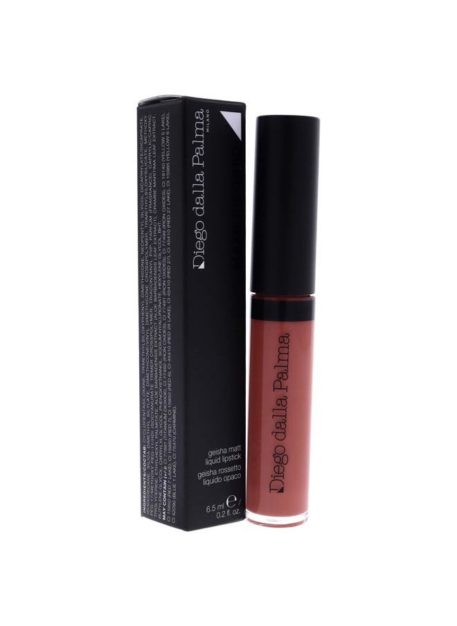Makeupstudio Geisha Matt Liquid Lipstick - Incredibly Creamy Texture - Non-Dusty Matte Finish - Soft And Luscious Lips - Hyper-Velvety And Intense Color - 01 Vintage Kimono - 0.2 Oz