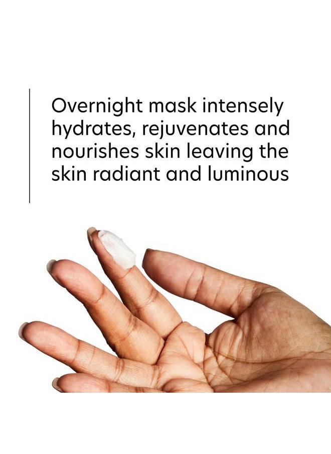 Overnight Face Mask, Hyaluronic Acid Overnight Mask, Brightening Face Mask Rejuvenates and Hydrates Skin Overnight, Helps Boost Skin Radiance and Luminosity, Anti Aging Face Mask, 1.8 oz Jar