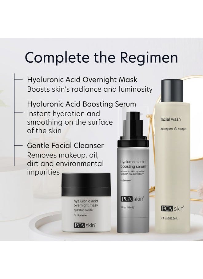 Overnight Face Mask, Hyaluronic Acid Overnight Mask, Brightening Face Mask Rejuvenates and Hydrates Skin Overnight, Helps Boost Skin Radiance and Luminosity, Anti Aging Face Mask, 1.8 oz Jar