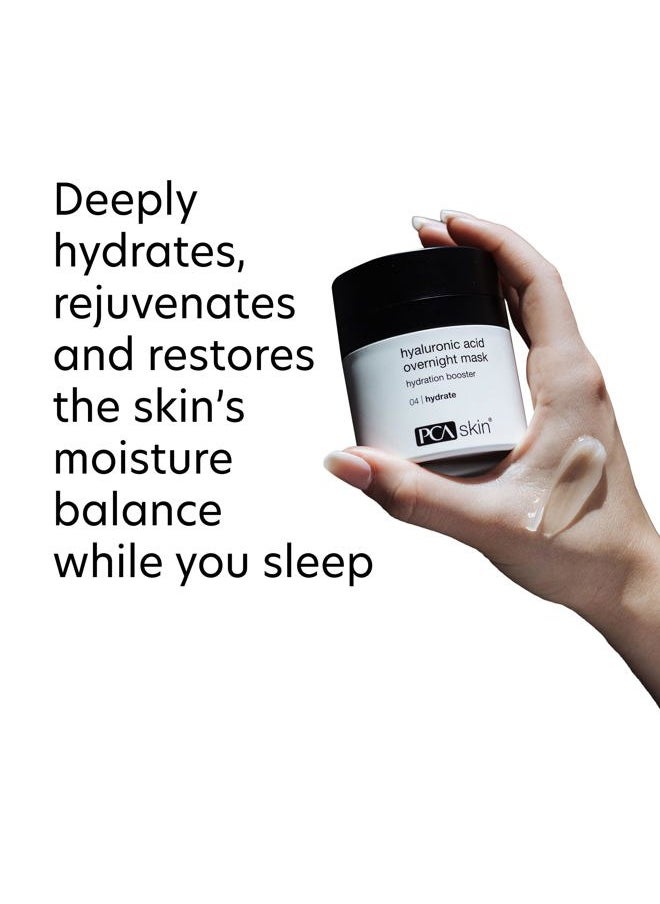 Overnight Face Mask, Hyaluronic Acid Overnight Mask, Brightening Face Mask Rejuvenates and Hydrates Skin Overnight, Helps Boost Skin Radiance and Luminosity, Anti Aging Face Mask, 1.8 oz Jar