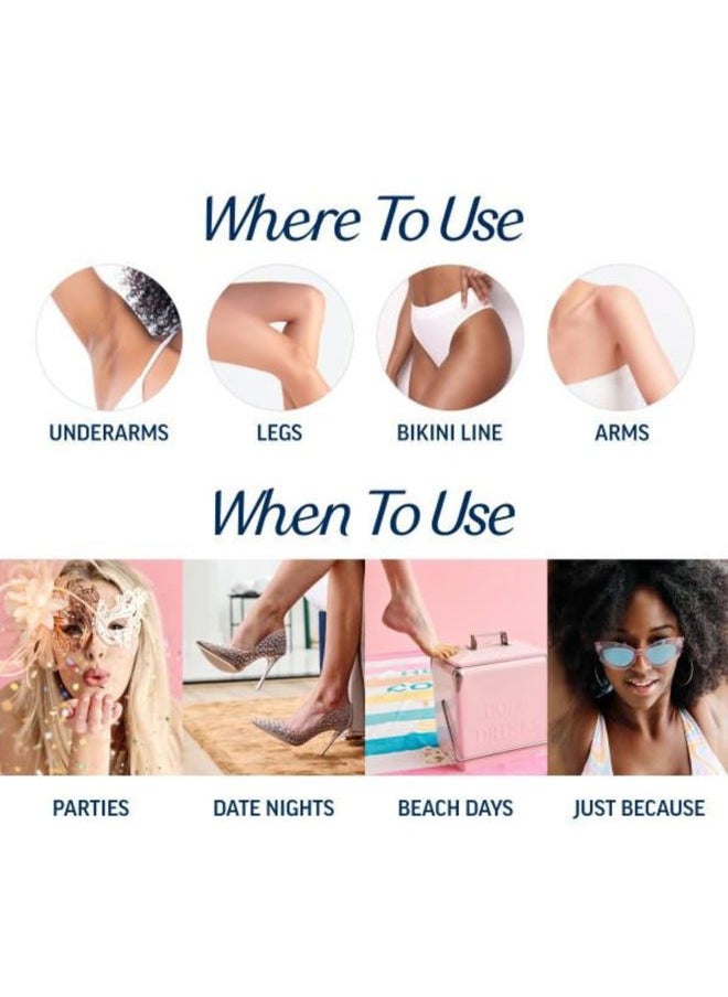 Leg and Body Hair Remover Cold Wax Strips, 40 ct (Pack of 2)