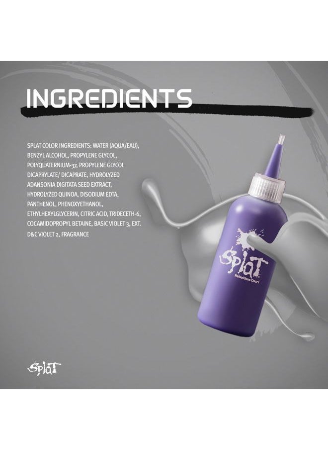 Sinful Silver | Complete Silver Hair Dye Kit | Semi-Permanent | Long Lasting | Vegan and Cruelty-Free