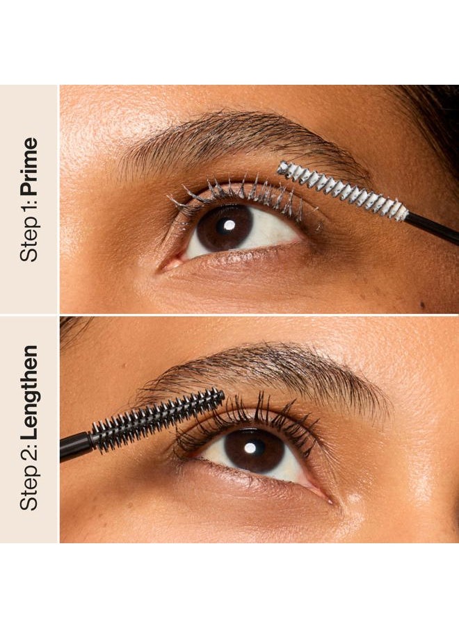 2-in-1 Extreme Length Clean Mascara + Lash Primer | Lengthening + Volumizing | EWG Verified + Cruelty Free | Black, .27 fl oz