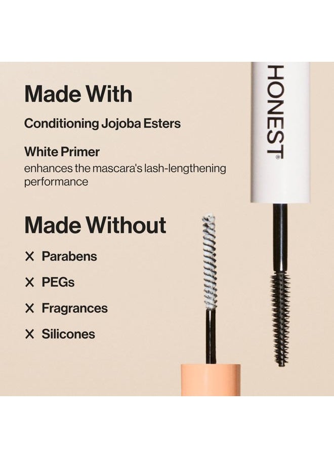 2-in-1 Extreme Length Clean Mascara + Lash Primer | Lengthening + Volumizing | EWG Verified + Cruelty Free | Black, .27 fl oz