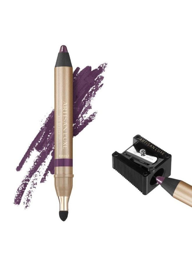 Beauty Velvet Jumbo Eyeliner Pencil - Smokey Eyes in 3 Minutes - Water-Proof, Smudge-Proof, Long-Lasting - Age-Defying Essential Oils - Entice (Shade: Violet)