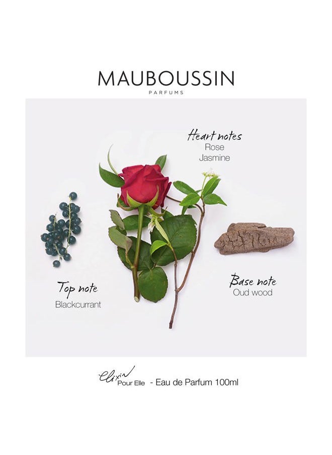 Elixir Pour Elle 100ml (3.3 Fl Oz) - Eau de Parfum for Women - Floral & Oriental Scents