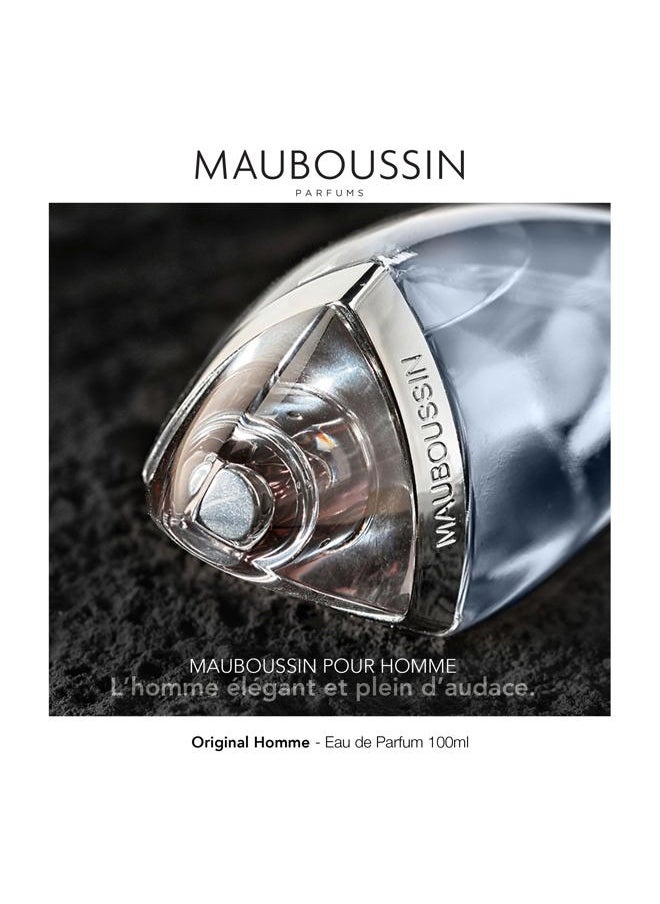 Original Homme 100ml (3.3 Fl Oz) - Eau de Parfum for Men - Woody & Aromatic Scents