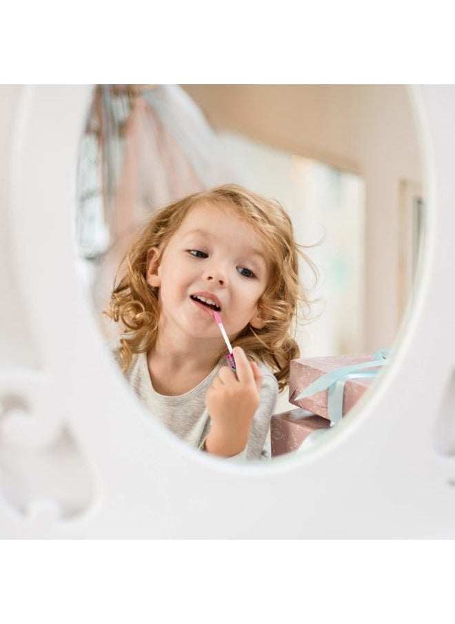 7pc Girls Rule The Galaxy Lip Gloss Collection For Girls Teens & Women, Flavored Lip Gloss Glitter Lip Kit Party Favors