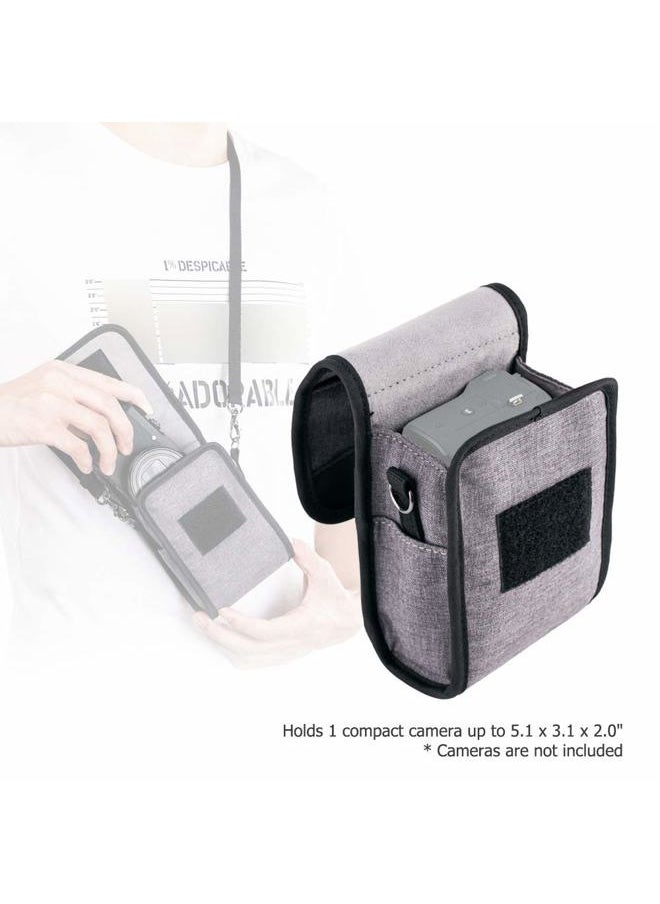 Compact Camera Pouch Case for Sony ZV-1II ZV-1F ZV1 RX100VII RX100VI RX100VA RX100V RX100IV III II Canon G7XIII II G9XII Olympus TG-7 TG-6 TG-5 Ricoh GRIII HDF GRIIIx HDF GR IIIx GRIII GR3