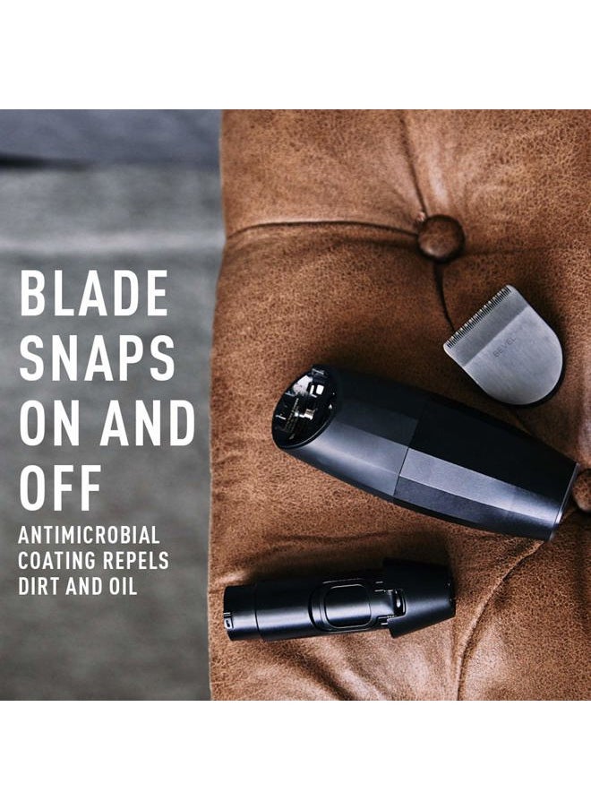 Square Trimmer Blade Attachment - Compatible with Bevel Trimmer Only, Beard Trimmer for Men, Mustache Trimmer, Cordless Face, Neck and Body Hair Trimmer Attachment Head - Black, 1 Count