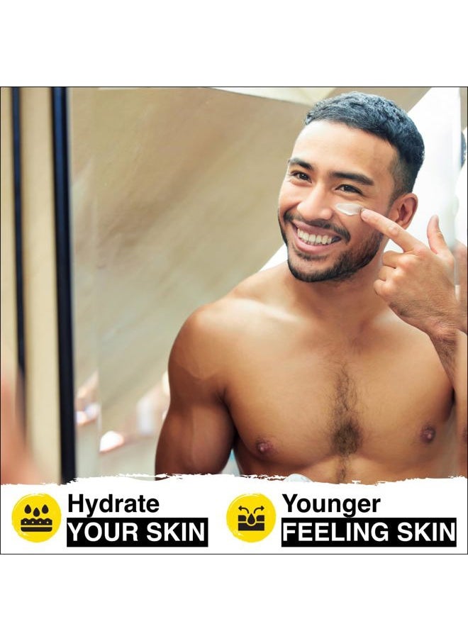 Kickass Trio - Daily Face Moisturizer, Wrinkle Defense Serum & Dark Circle Defense Balm, Anti-aging skincare routine for men, Help with Clogged Pores, Dark Circles, Fine Lines, Wrinkles