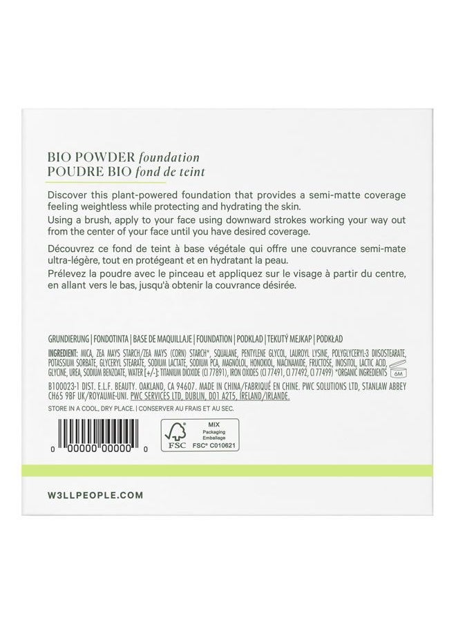 Bio Powder Foundation, Lightweight & Hydrating Foundation For Perfecting & Smoothing Skin, Semi-Matte Finish, Vegan & Cruelty-free, 5C