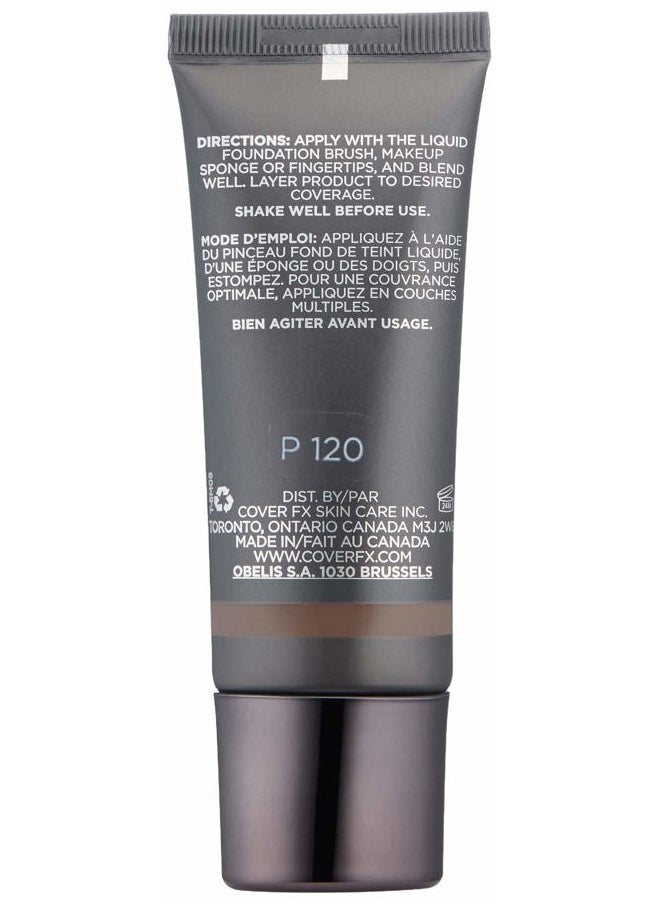 Natural Finish Foundation: Water-based Foundation that Delivers 12-hour Coverage and Natural, Second-Skin Finish with Powerful Antioxidant Protection - P120, 1 fl. Oz